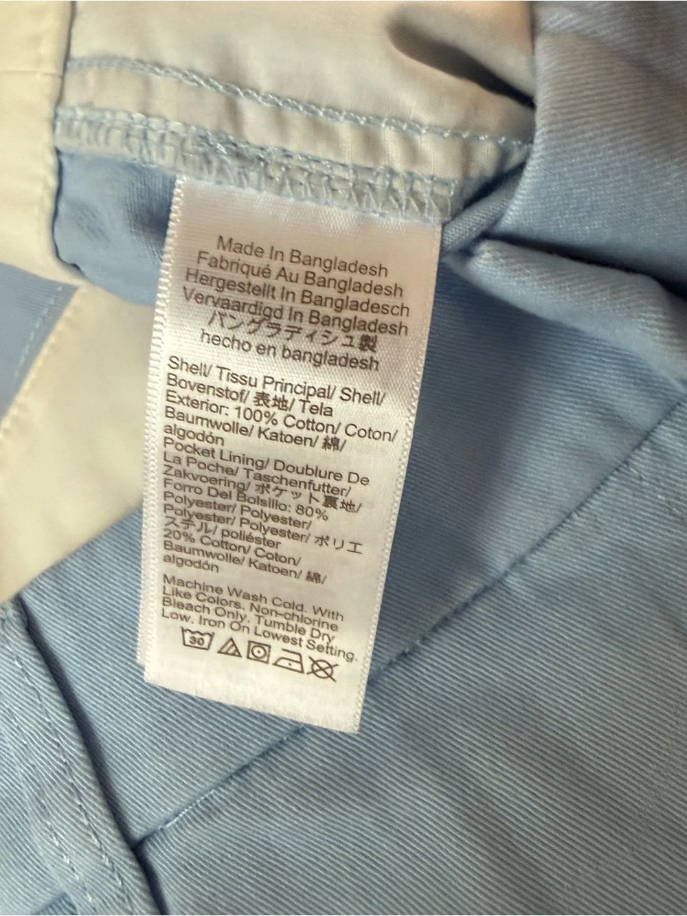 J. CREW 3.5” Classic Chino Shorts Light Blue Size 14 NEW